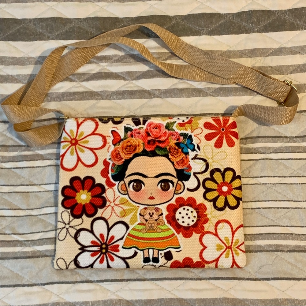 Frida Kahlo Floral Handmade Bag